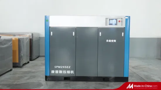 210cfm,8 bar PM Various speed direct driven Screw Air Compressor Industrial use in the factory